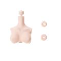 [23RP-F04-21]Chest and Neck Parts for 23cm Obitsu Body SBH-L White Skin Color