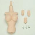 [27RP-F04-21]Upper Body and Neck Parts set for 27cm Obitsu Body Soft Breast L White Skin Color