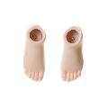 [50RP-F01WS-31]50cm Soft Vinyl Skin Foot Parts 501 (Left and Right) White Skin Color