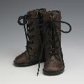 [50SH-F01A]Leather Boots Dark Brown