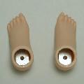 [60RP-F03S-28]Foot Parts 603 Left and Right with Magnet Natural Skin Color